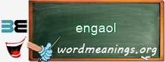 WordMeaning blackboard for engaol